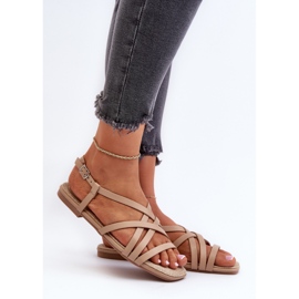 Sandali piatti da donna Big Star NN274012 Beige 2