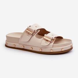 Infradito da donna sulla piattaforma Big Star NN274083 Beige 2