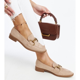 Mocassini beige con fibbia Gibarti 1