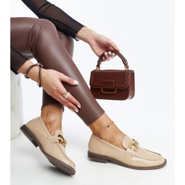 Mocassini beige con fibbia Lea 1