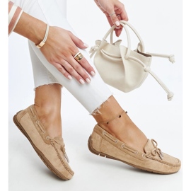 Mocassini Hayam marroni con fiocco marrone 1