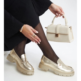 Mocassini in ecopelle oro Mladenka d'oro 1