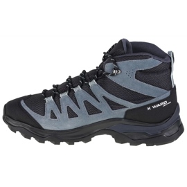 Scarpe Salomon X Ward Leather Mid Gtx W 471820 nero 1