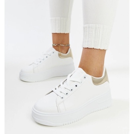 Scarpe sportive platform Ottavia bianche bianco 2