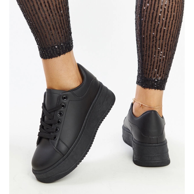 Scarpe sportive platform Ottavia nere nero 1