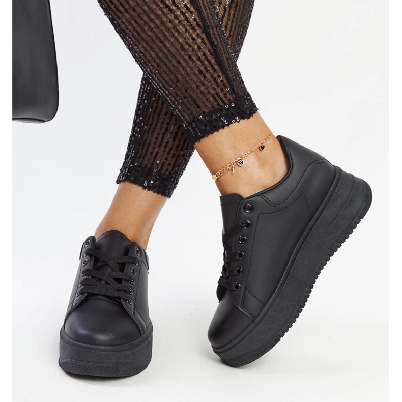Scarpe sportive platform Ottavia nere nero 2