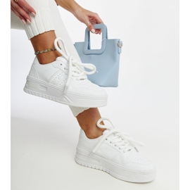 Sneaker bianche con spessa suola Galit bianco 1