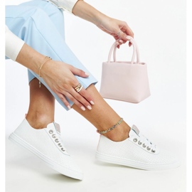 Sneakers bianche in ecopelle di Anbarin bianca 1