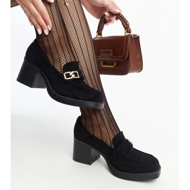 Décolleté nere Aludra con tacco alto nero 1