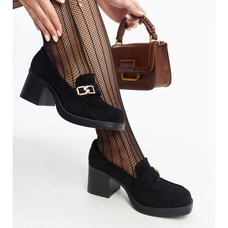 Décolleté nere Aludra con tacco alto nero 1