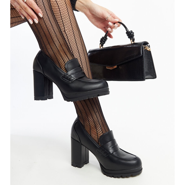 Scarpe nere con tacco Sauda nero 2