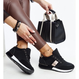 Sneakers nere su piattaforma in gomma Nihad nero 1
