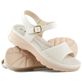 Goodin Comodi sandali da donna con plantare traspirante beige 1