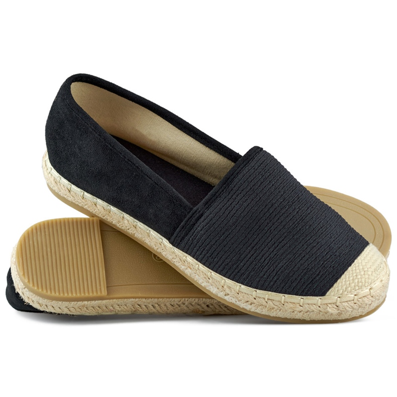 Espadrillas classiche da donna nere nero 1
