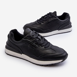 Sneakers da Uomo in Pelle Big Star NN174287 Nere nero 1