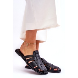 Pantofole di eco-inangole femminile nere nero 3