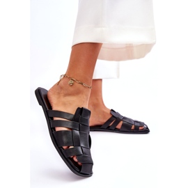 Pantofole di eco-inangole femminile nere nero 4