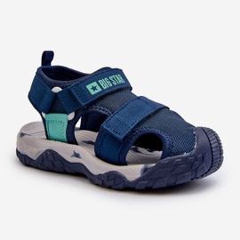 Sandali con velcro da ragazzo Big Star NN374236 Blu navy 1
