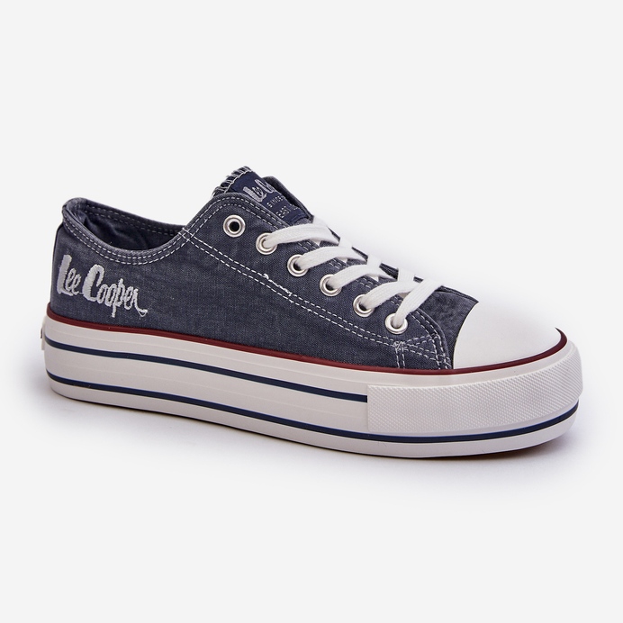 Sneakers Da Donna Con Suola Spessa Lee Cooper LCW-24-31-2220 Blu Navy 2