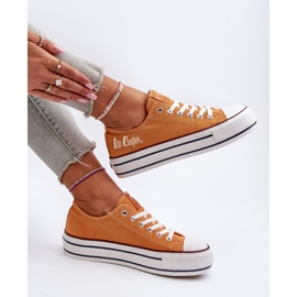 Sneakers da Donna Con Suola Spessa Lee Cooper LCW-24-31-2216 Arancione arancia 2