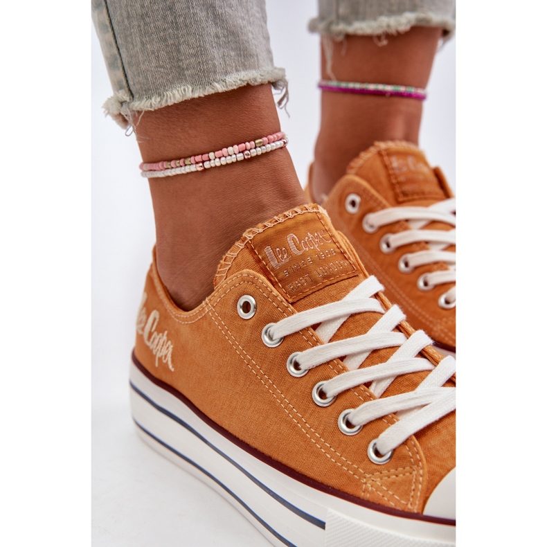 Sneakers da Donna Con Suola Spessa Lee Cooper LCW-24-31-2216 Arancione arancia 1