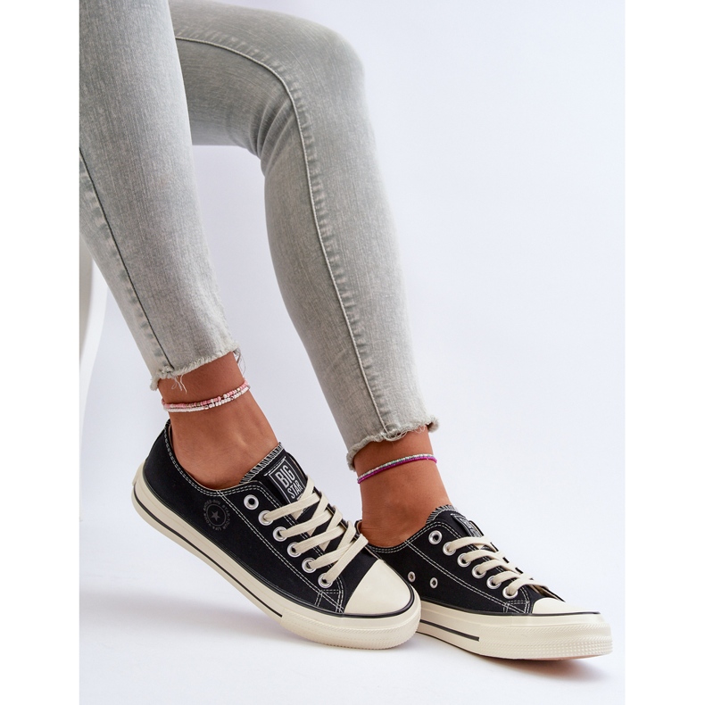 Sneakers Basse da Donna Big Star NN274269 Nere nero 2
