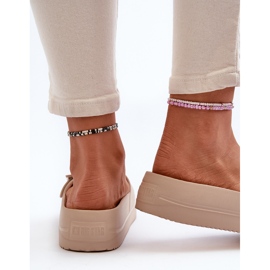 Infradito da Donna in Schiuma con Plateau e Fibbia Big Star NN274A666 Beige 1