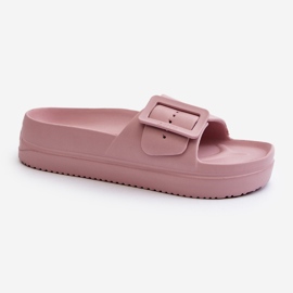 Infradito da donna in schiuma con plateau e fibbia Big Star NN274A663 Rosa 1