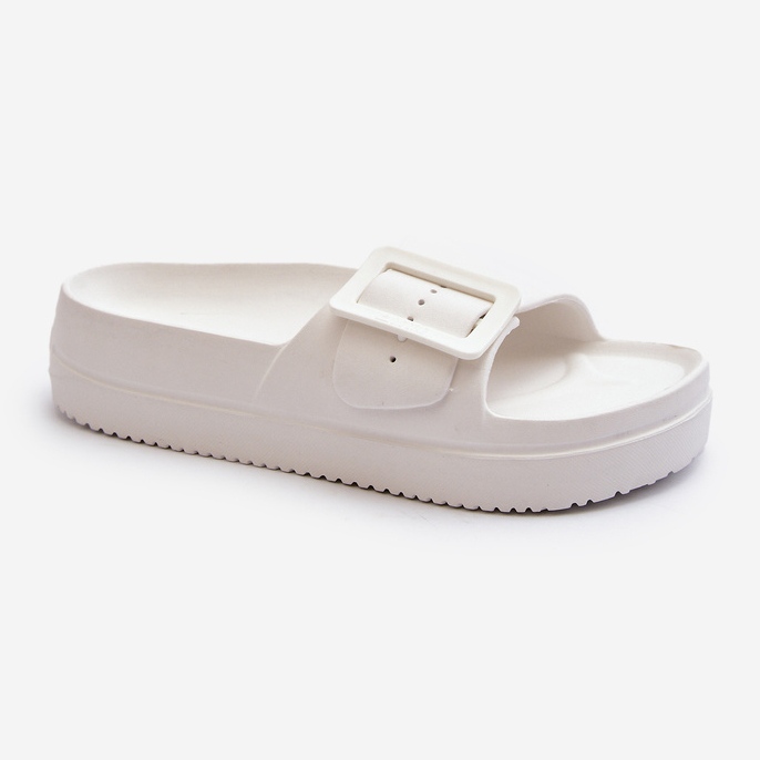 Infradito in schiuma da donna sulla piattaforma con fibbia Big Star NN274A661 Bianco 1