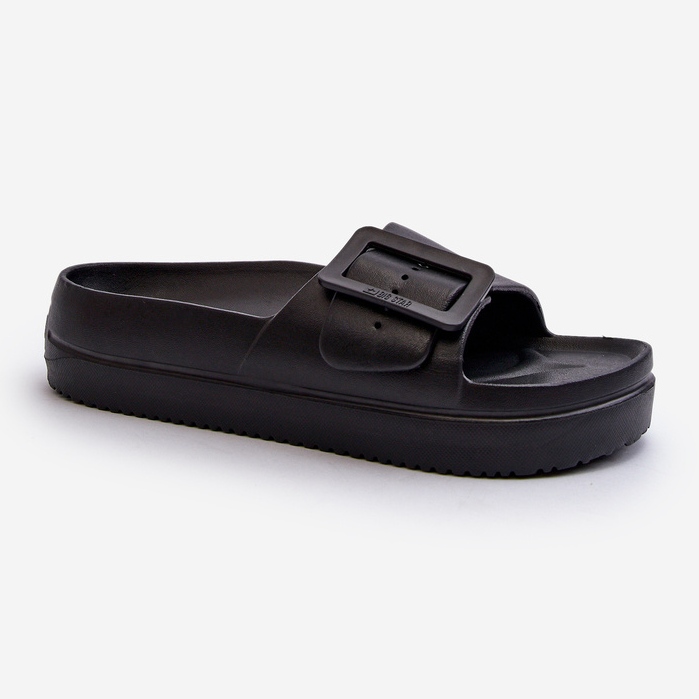 Infradito in schiuma da donna sulla piattaforma con fibbia Big Star NN274A662 nere nero 1
