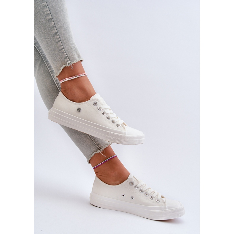 Sneakers classiche da donna Big Star NN274285 Bianche bianca 2