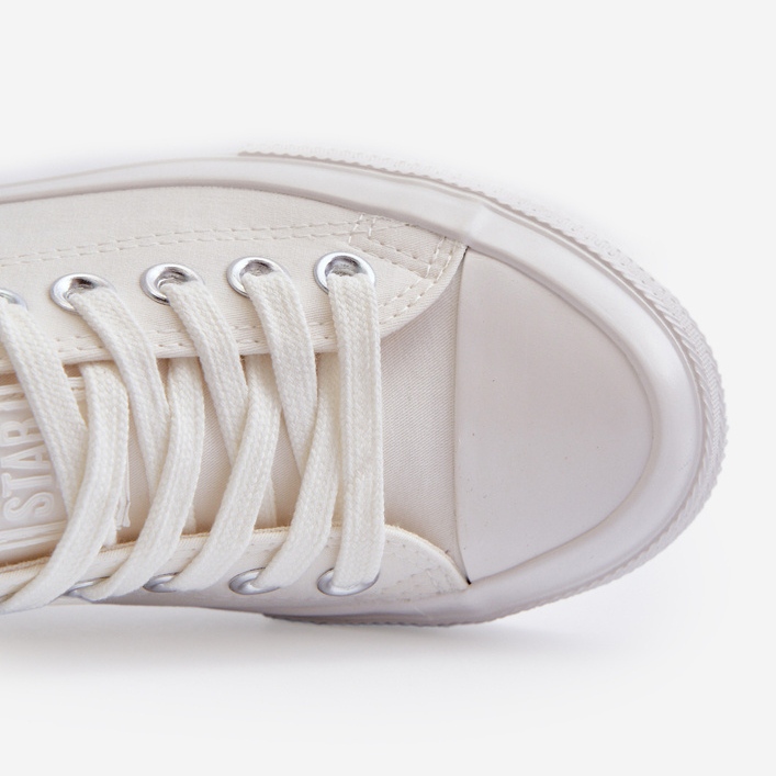 Sneakers classiche da donna Big Star NN274285 Bianche bianco 1