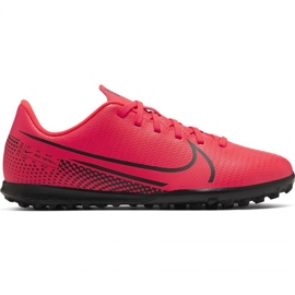 Nike Mercurial Vapor 13 Club Tf Jr AT8177-606 scarpe da calcio rosso rosso 1