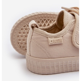 Sneakers da bambino HI-POLY System Big Star NN374017 Beige 1