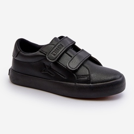 Scarpe da ginnastica con velcro per bambini Big Star NN374006 Nere nero 1