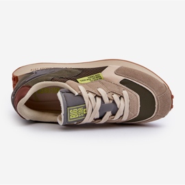 Scarpe sportive Sneakers da uomo Memory Foam System Big Star NN174345 Cachi verde 2