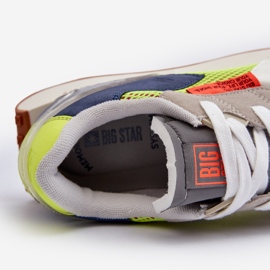 Sneakers sportive da uomo Memory Foam System Big Star NN174344 Grigie grigio 2