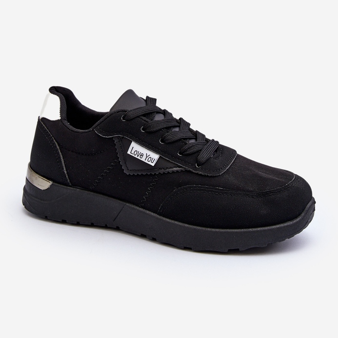 Scarpe Sneakers Sportive da Donna Nere Vovella nero 1