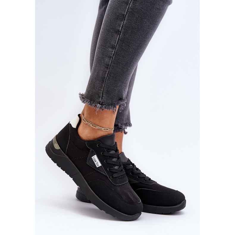 Scarpe Sneakers Sportive da Donna Nere Vovella nero 2