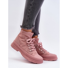 Sneakers da Donna con Tomaia Elastica, Kalyne Rosa 2