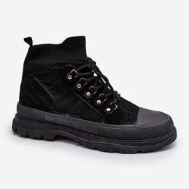 Sneakers Da Donna Con Tomaia Elastica Nera Kalyne nero 1