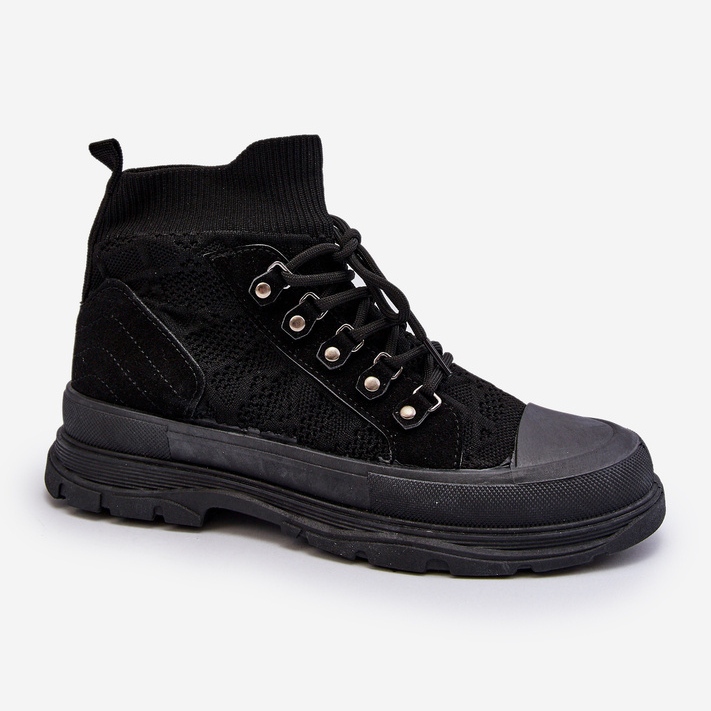 Sneakers Da Donna Con Tomaia Elastica Nera Kalyne nero 1