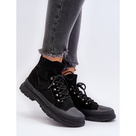 Sneakers Da Donna Con Tomaia Elastica Nera Kalyne nero 2