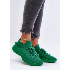 Scarpe sportive slip-on da donna verdi Juhitha verde 2