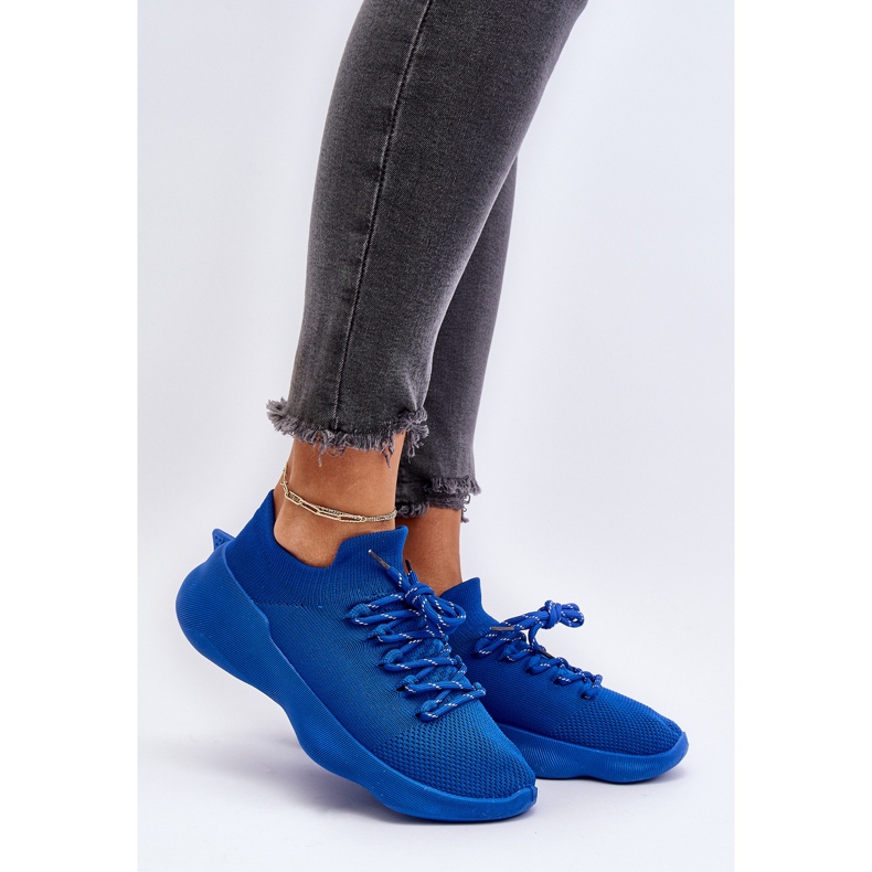 Scarpe sportive slip-on blu da donna Juhitha 2