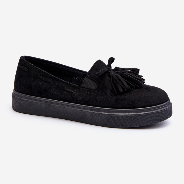 Espadrillas da Donna con Frange Nere Elorvia nero 2
