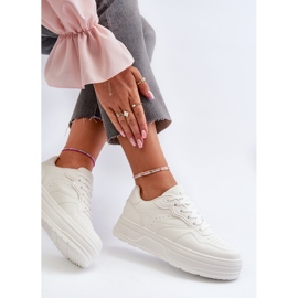Sneakers Platform da Donna Bianche Axivana bianco 1