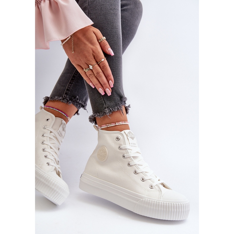 Sneakers Alte da Donna Lee Cooper LCW-24-02-2132 Bianche bianco 1