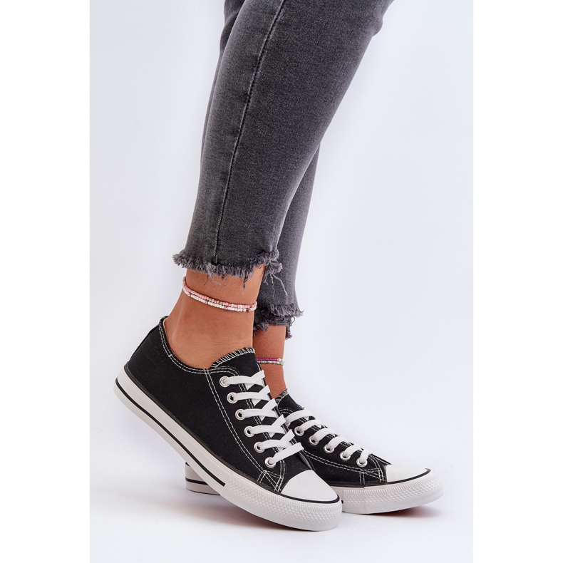 Sneakers Basse Classiche da Donna Nere Caelira nero 2