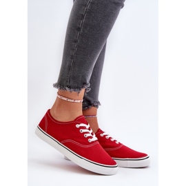 Scarpe da ginnastica classiche da donna Olvali rosse rosso 2